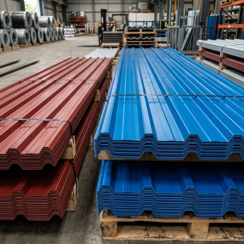 Shourya Roof Real Colour Coated Profile Sheets in Nagpur Stockyard