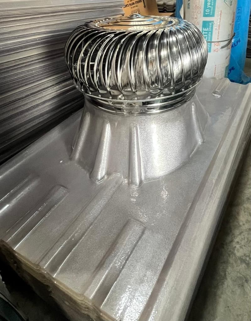 Turbo Ventilator with Polycarbonate Base Plate